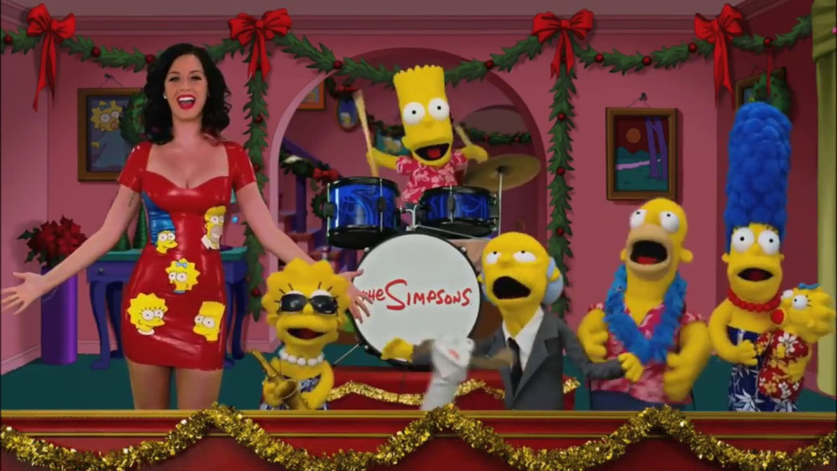 Katy Perry und die Simpsons.