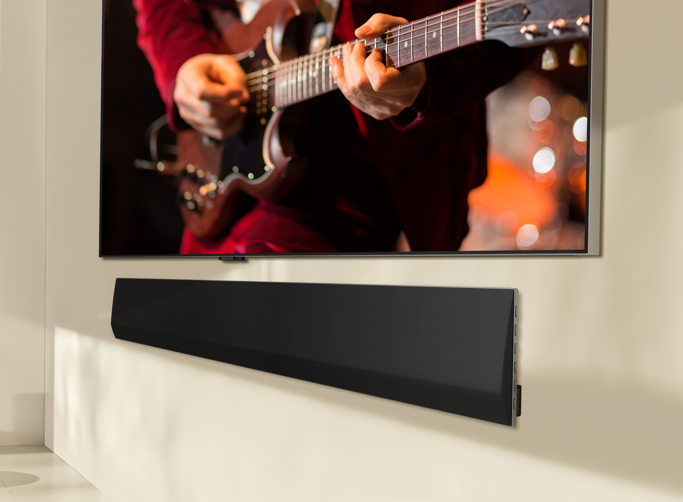 Lg soundbar sale to samsung tv