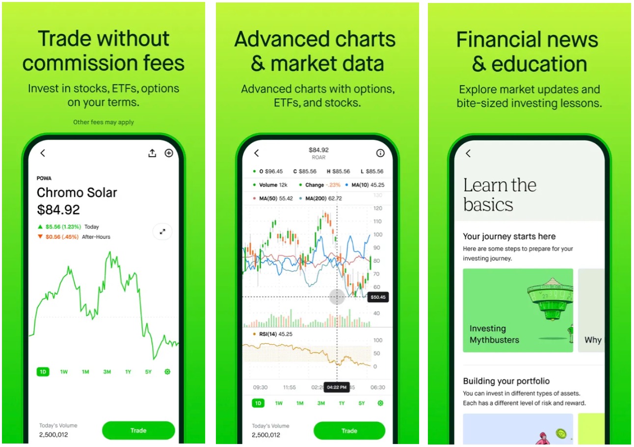 Application Robinhood.