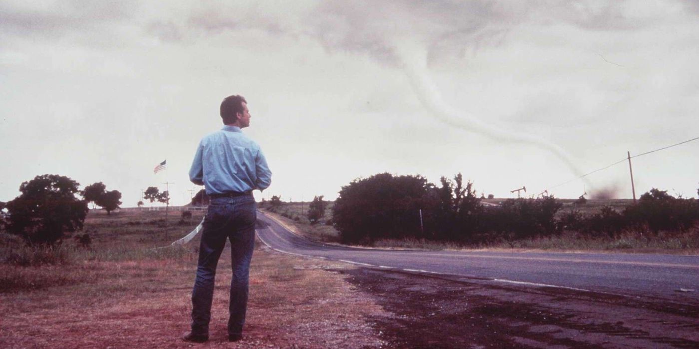 Ein Tornado landet in Twister