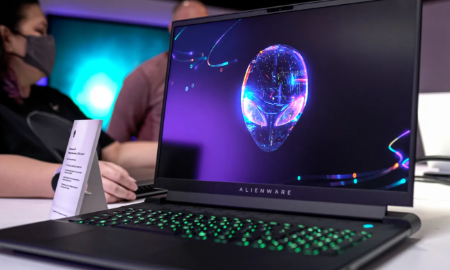 The Alienware m18 gaming laptop.