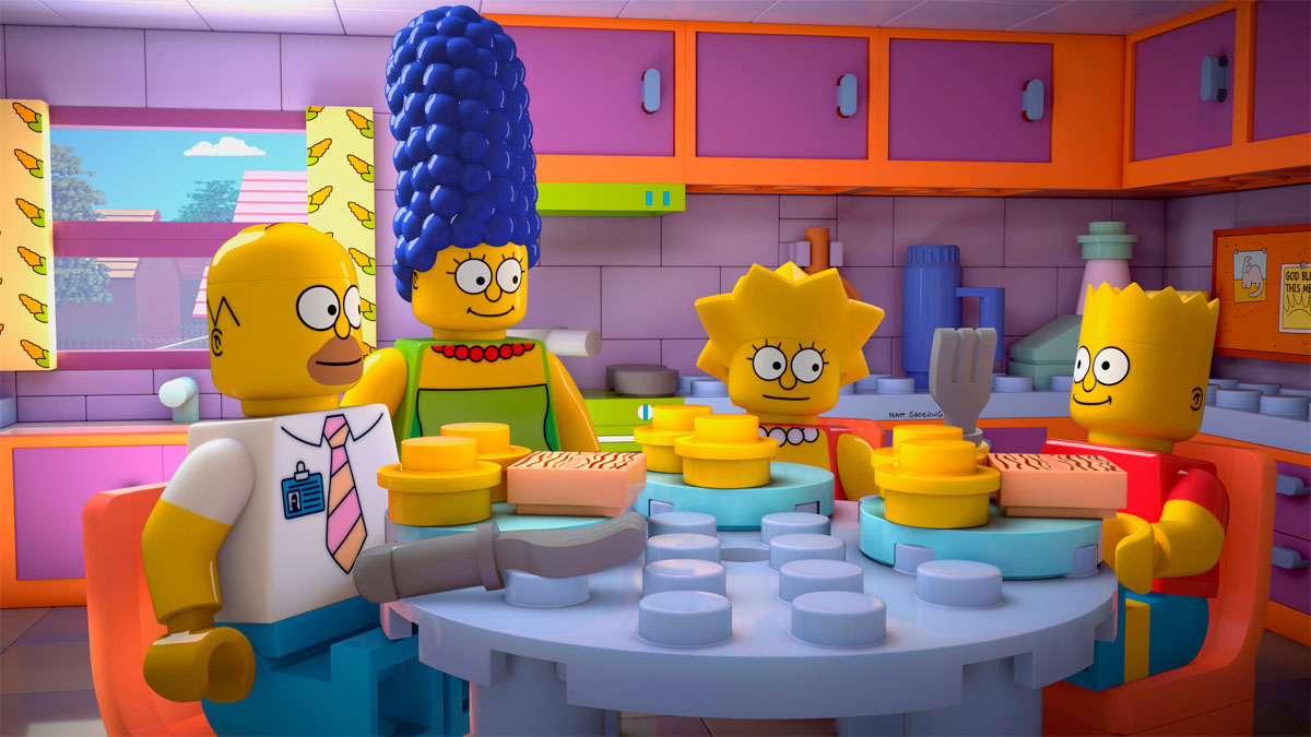 Die Simpsons spielen LEGO in Brick Like Me.