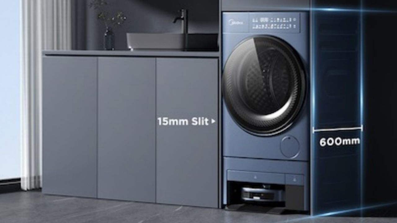 Eureka shows 4-in-1 washing machine with robot vacuum at CES