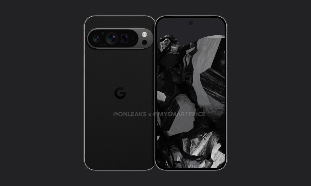 Leaked render of Google Pixel 9 Pro XL by OnLeaks and MySmartPrice.