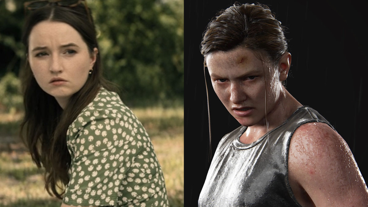 Kaitlyn Dever em Ninguém salvará você e Abby de The Last of Us Parte II.