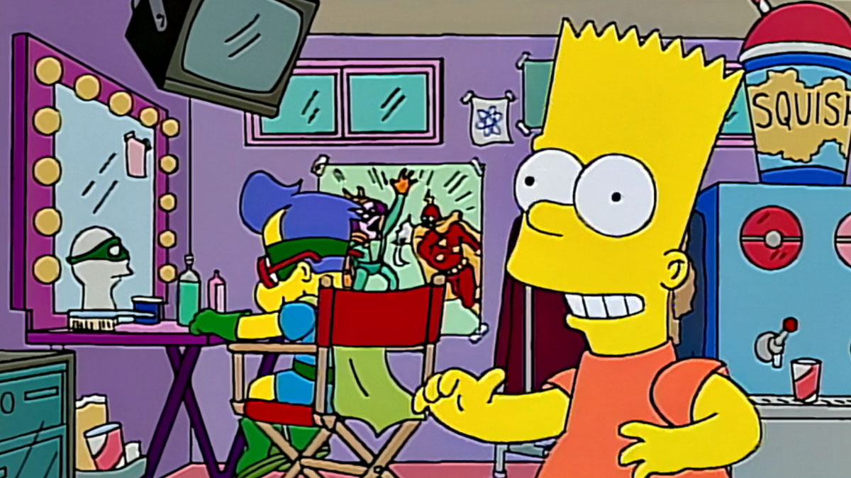 Bart appreciates the trappings of fame.