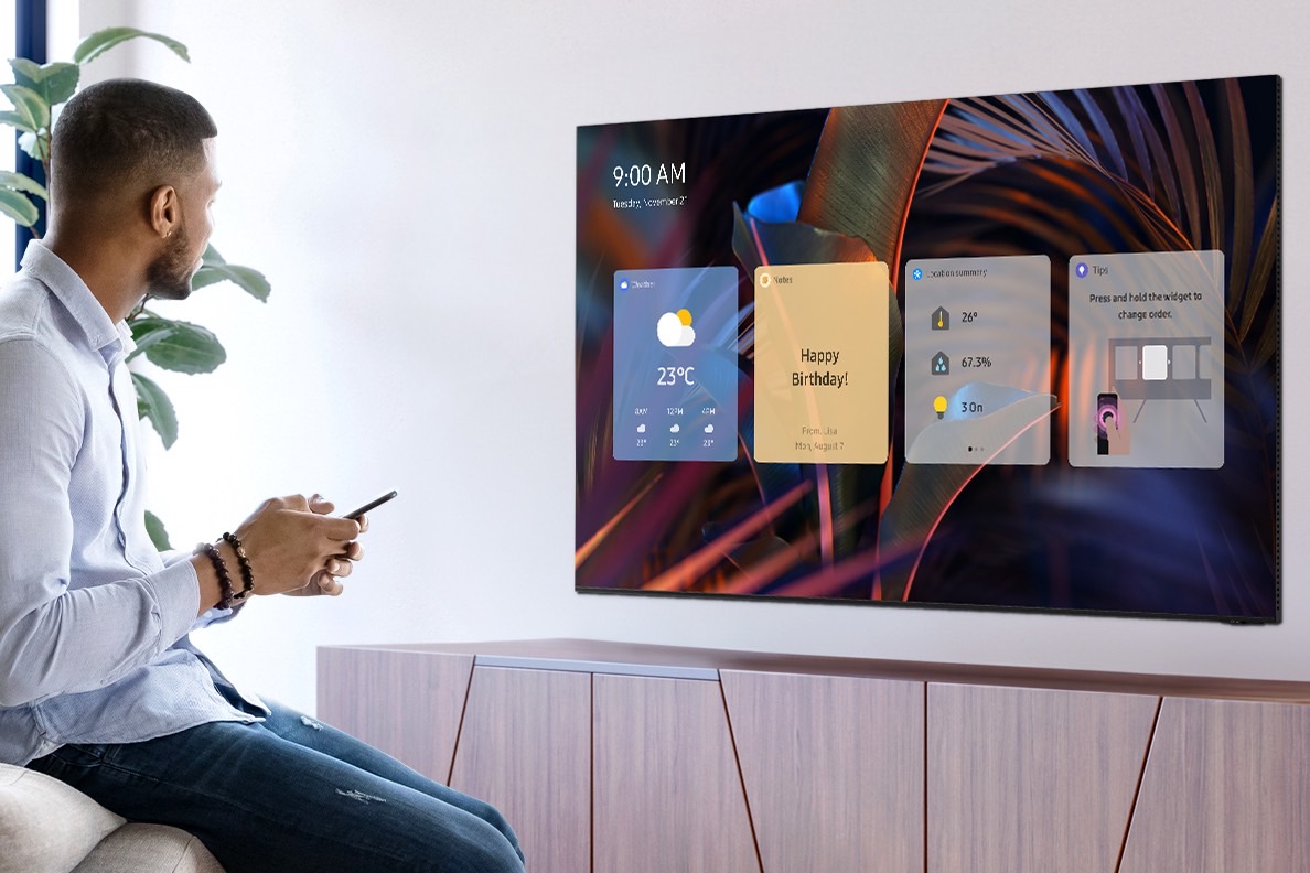 O recurso Samsung Now+ em suas TVs 2024.