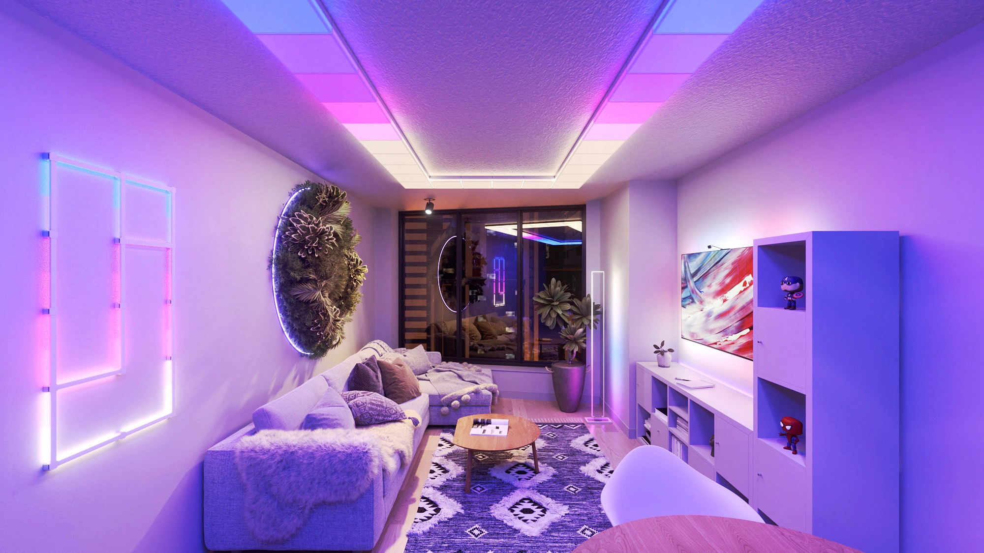 Honeywell Home Products Will Be Sold By A New Company Resideo   Skylight Nanoleaf CES 2024 Purple 