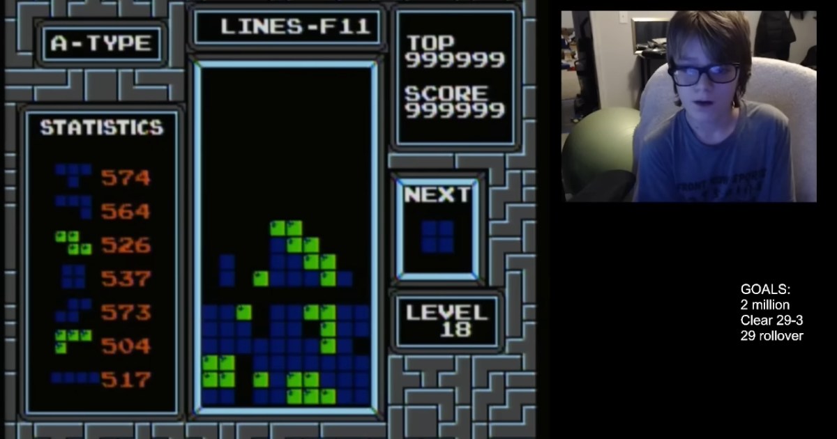 The NES version of Tetris has been beaten for the first time