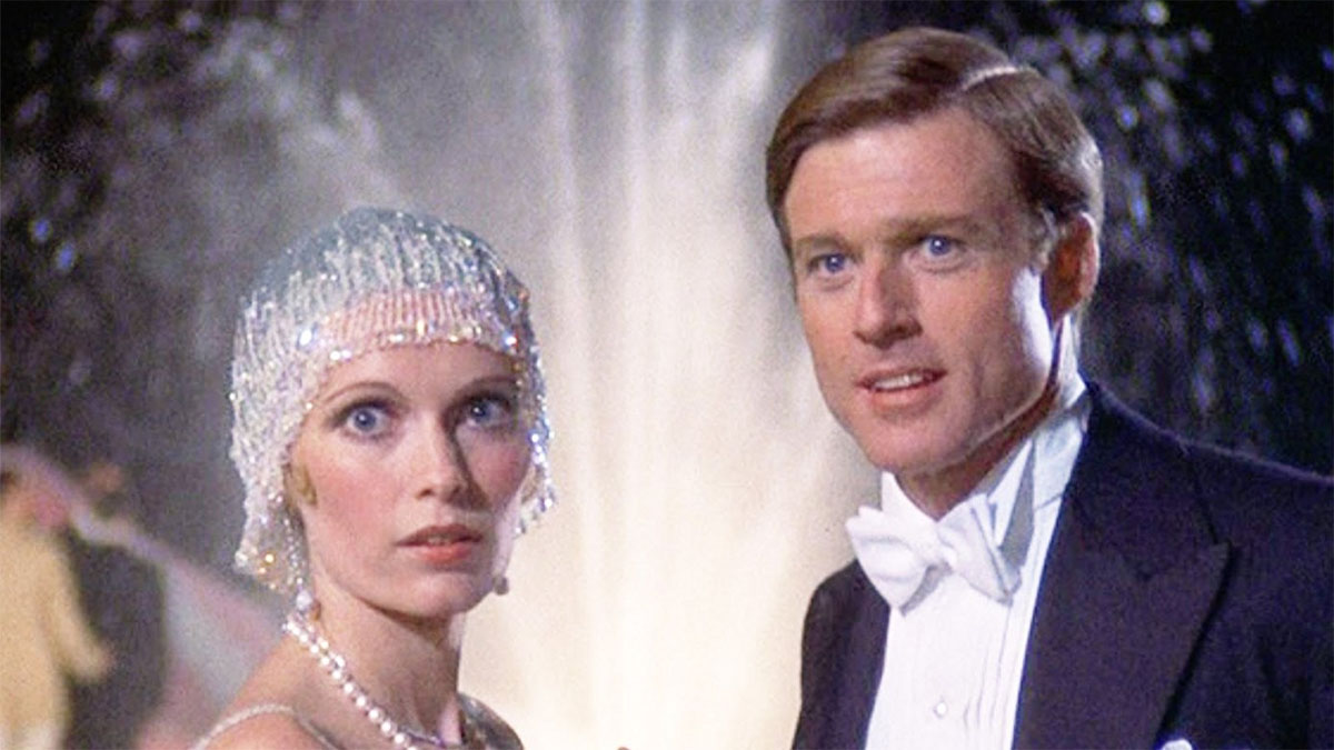 Mia Farrow and Robert Redford in The Great Gatsby.