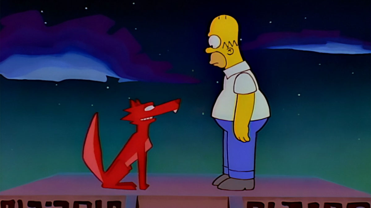 Homer et son esprit coyote.