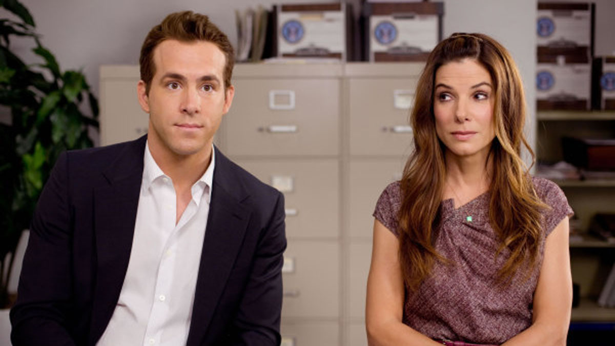 Ryan Reynolds und Sandra Bullock in „The Proposal“.