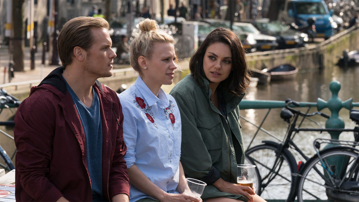 Mila Kunis, Kate McKinnon et Sam Heughan dans L'espion qui m'a largué.