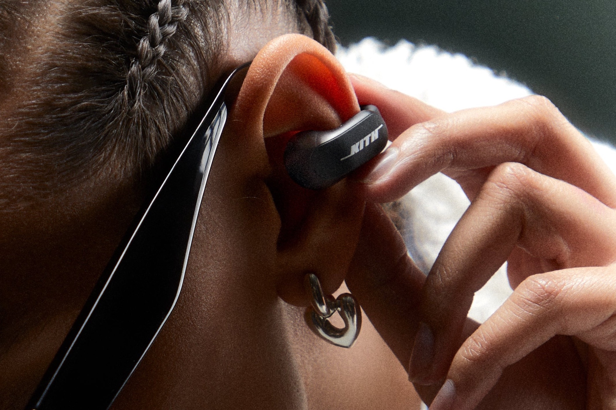 Bose Ultra Open Earbuds' earclip shape is glasses-friendly