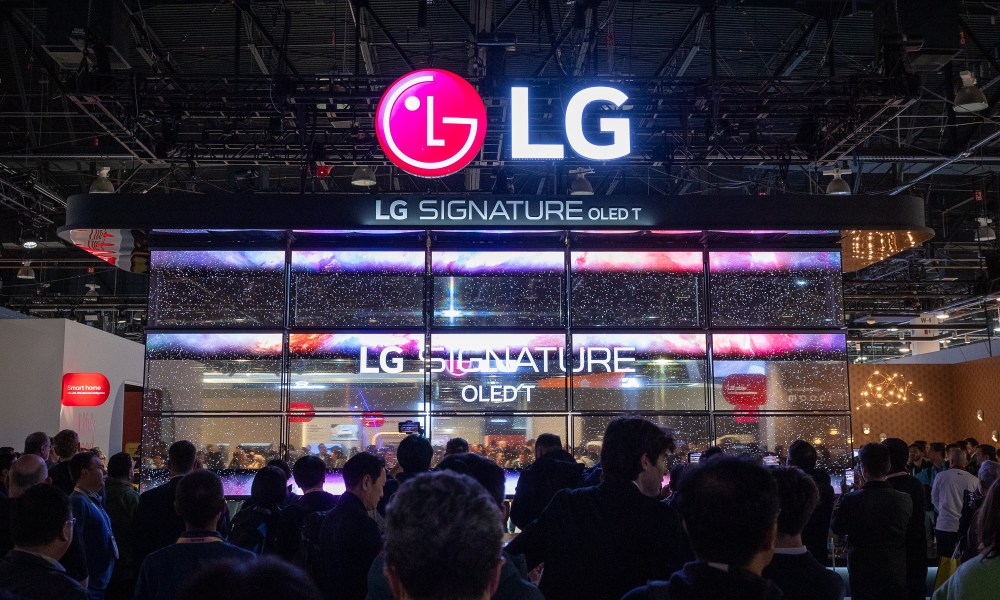 The LG booth at CES 2024.