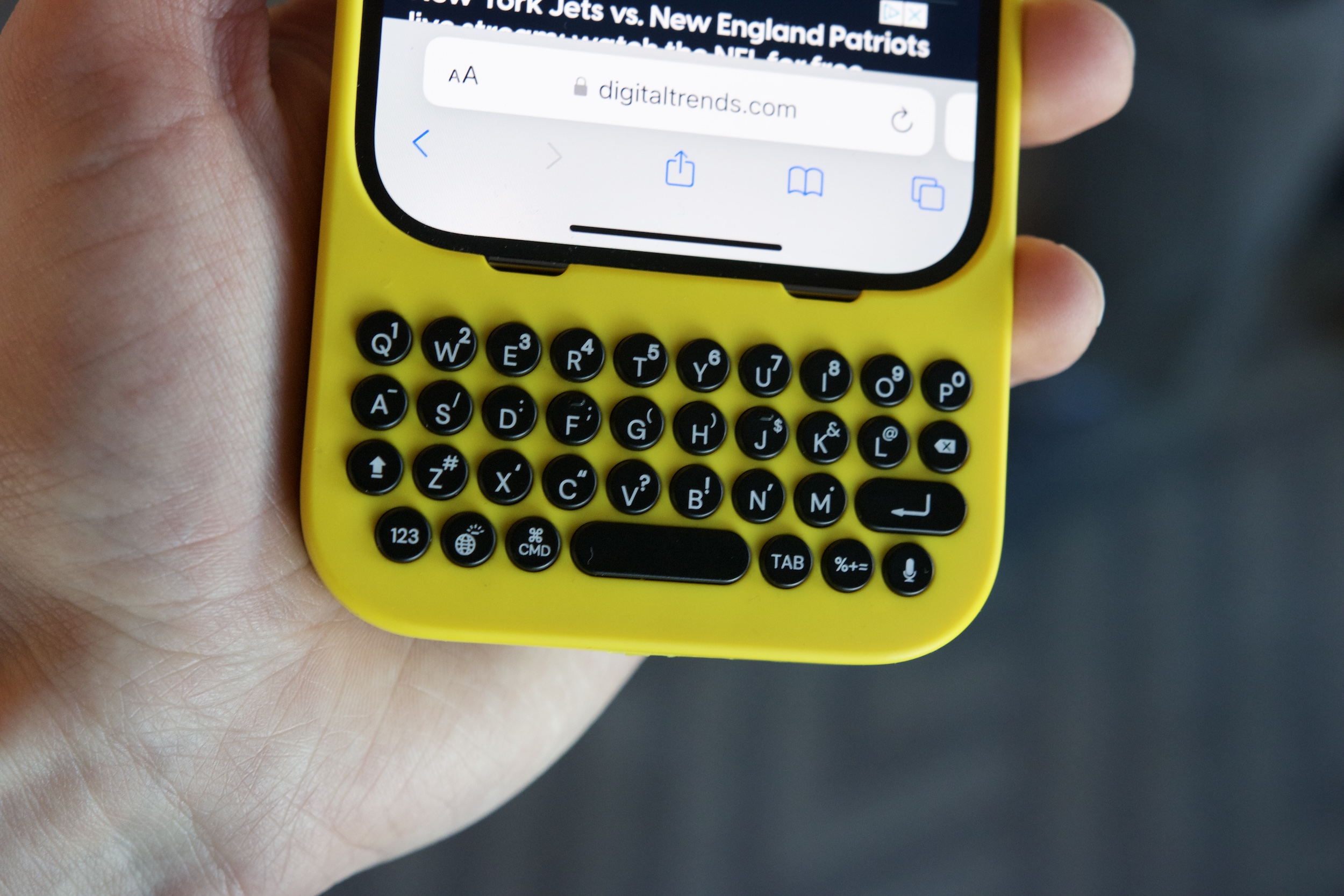 I Used One Of The Coolest IPhone Accessories In Years At CES 2024   Clicks Iphone Keyboard Hands On 8 