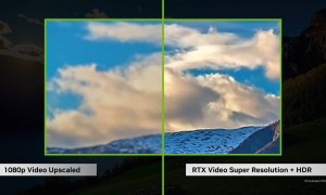 A screenshot showcasing the effect of Nvidia's RTX Video HDR.