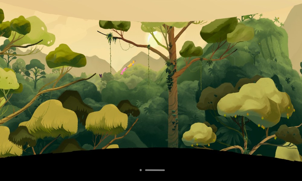 Apple Vision Pro gameplay of Gibbon: Beyond the Trees.