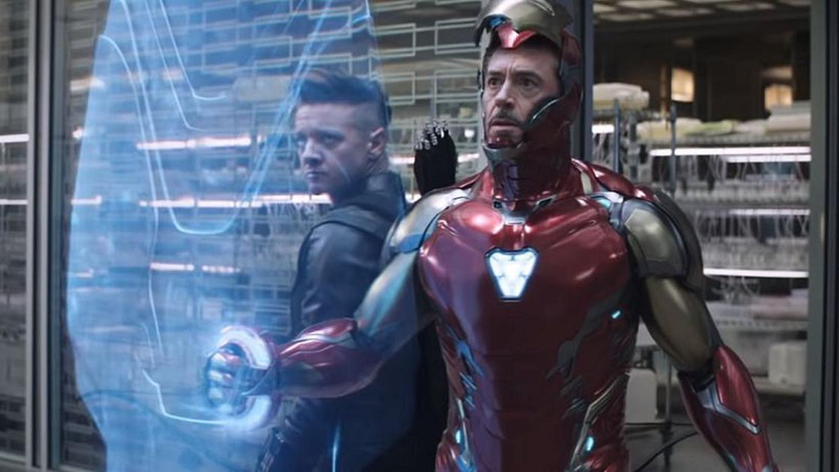 Jeremy Renner et Robert Downey Jr. dans Avengers : Endgame.