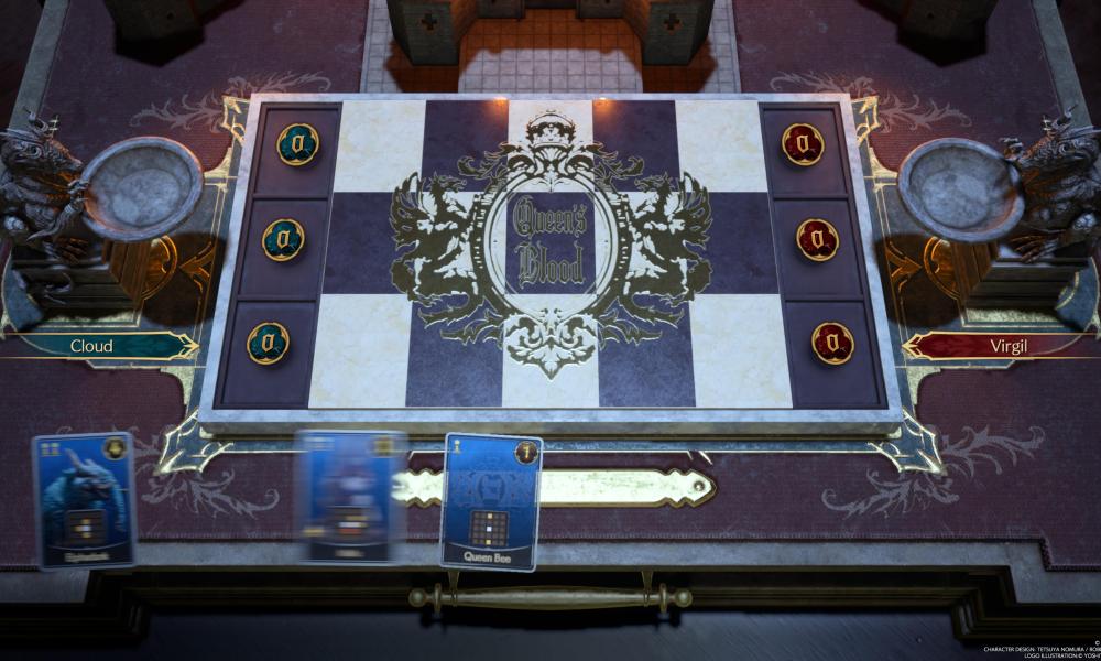 The queen's blood board in FINAL FANTASY 7: REBIRTH.