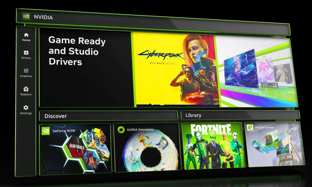 A screenshot of nan Nvidia app.