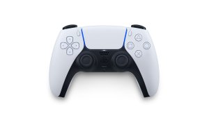 Sony PlayStation DualSense Controller appears on a white background.