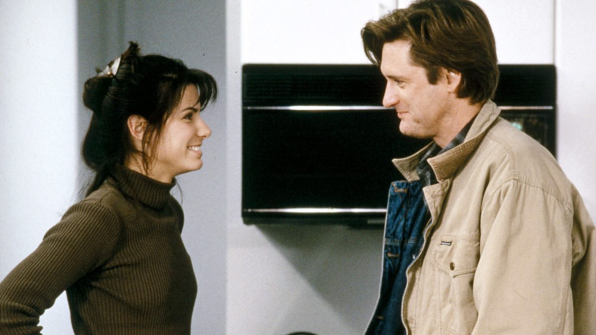 Sandra Bullock and Bill Pullman in While You Were Sleeping.