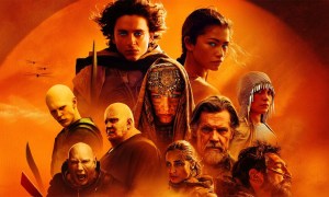 The cast of Dune: Part Two in a poster for the film.