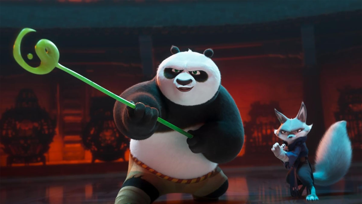 Po et Zhen dans Kung Fu Panda 4.