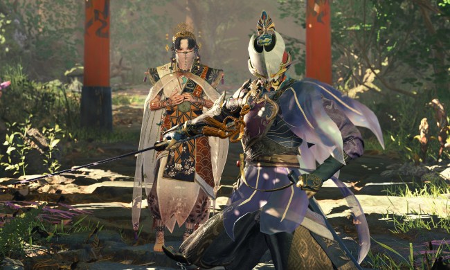 Two warriors in Kunitsu-Gami: Path of the Goddess.
