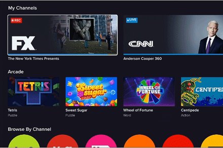 Image of article: Sling TV adds arcade game…