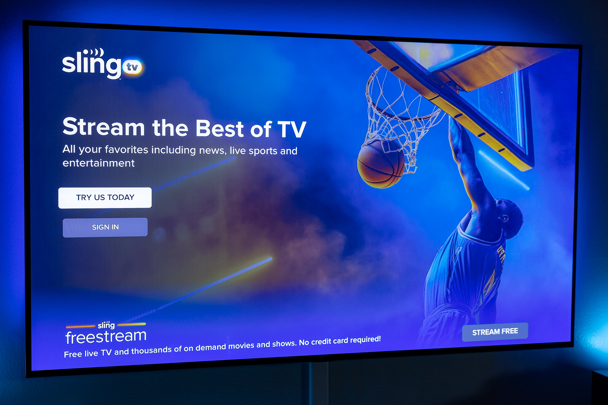 Watch sling tv online sale