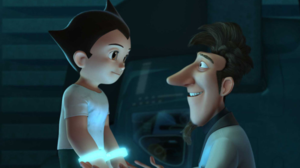 Astro Boy y el Dr. Bill Tenma en Astro Boy.