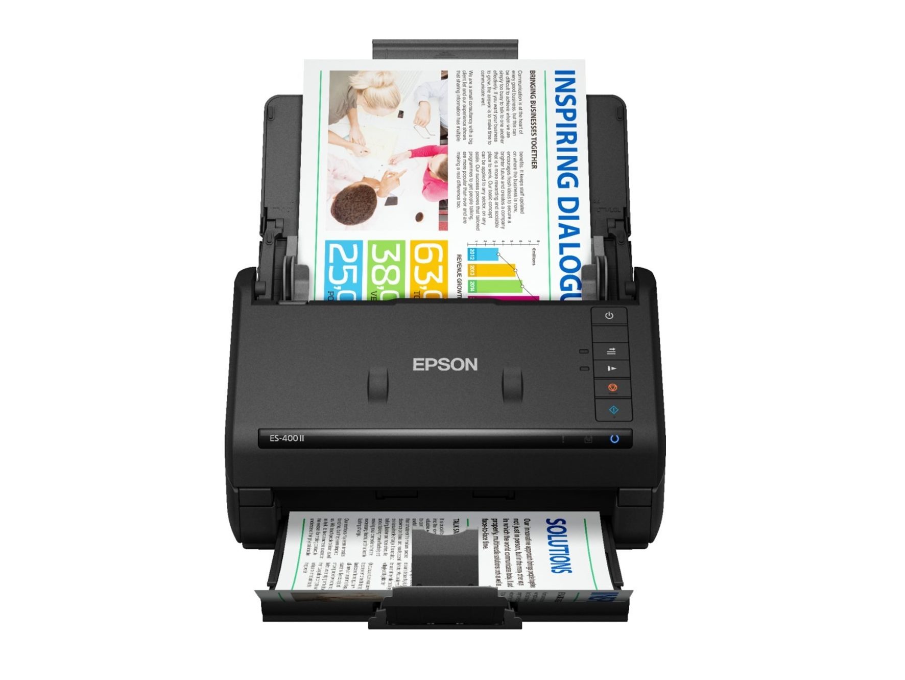 Epson WorkForce ES-400 II 扫描仪，其中运行文档。