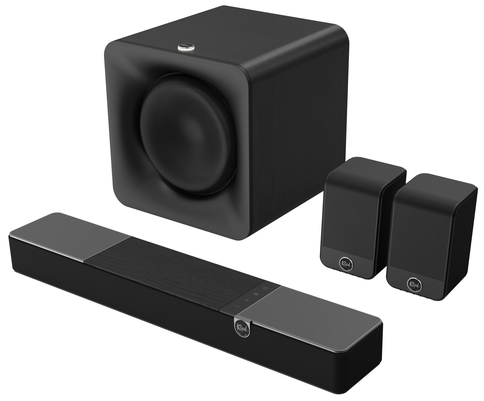 Sistema baseado em Klipsch Flexus Core 100.