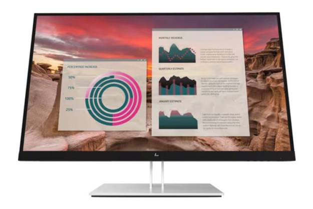 The HP E27u G4 QHD USB-C Monitor on a white background.