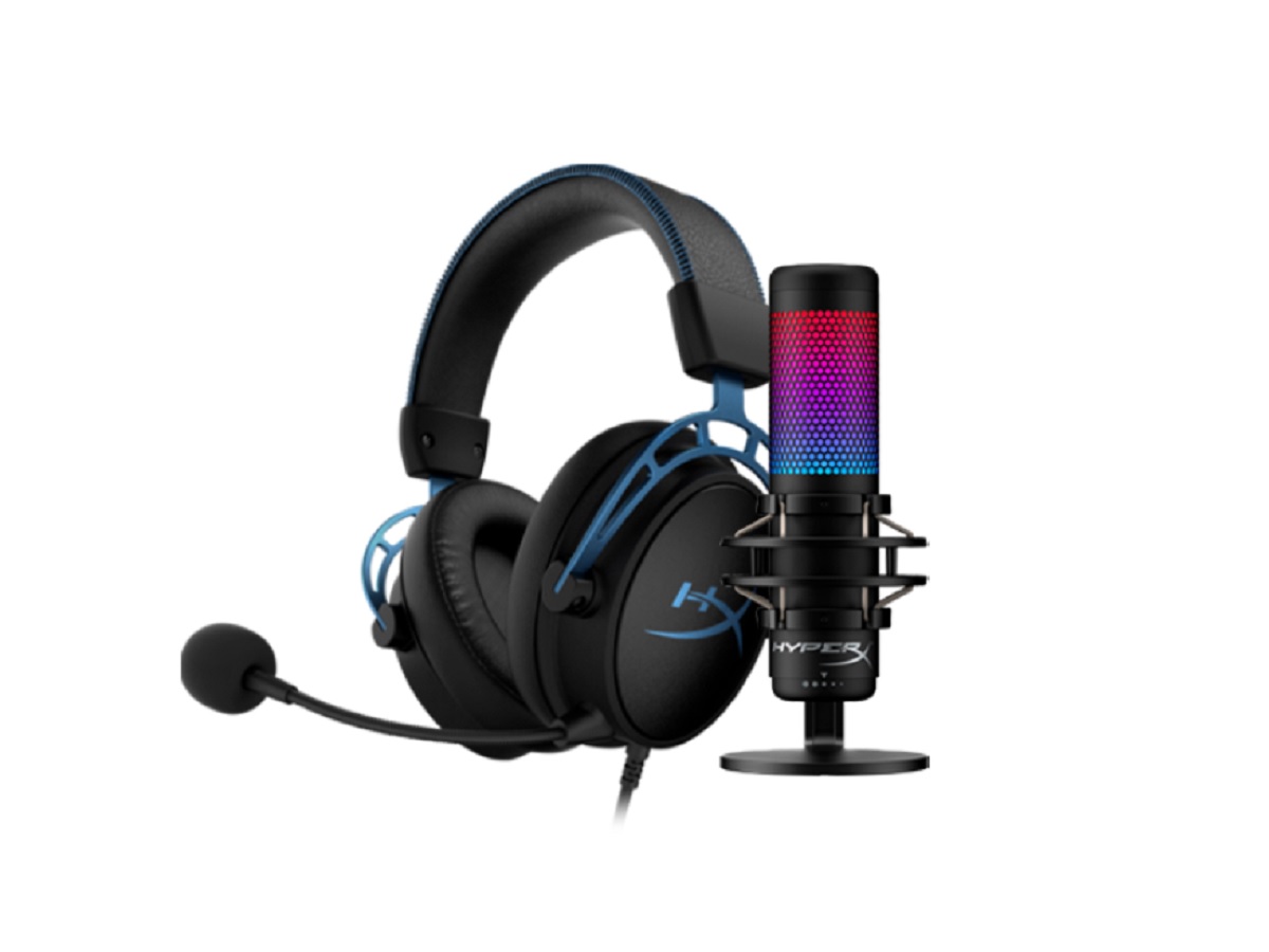 Hyperx quadcast s/Logitech top headphones