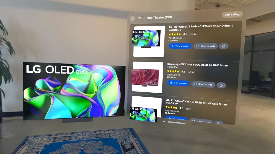 Гарнитуру Apple Vision Pro теперь можно использовать для покупок в Best Buy