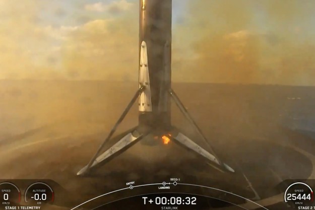 A Falcon 9 achieves SpaceX's 300th booster landing.
