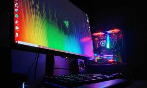 Beautiful RGB gaming PC.