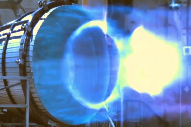 SpaceX testing a Raptor engine.