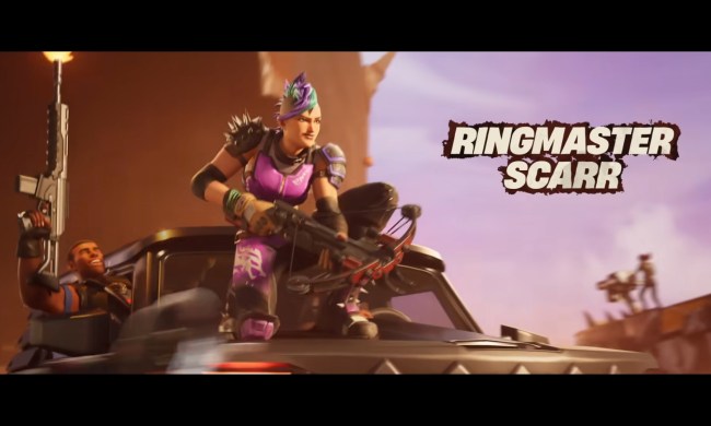 Ringleader scarr on a car in Fortnite.