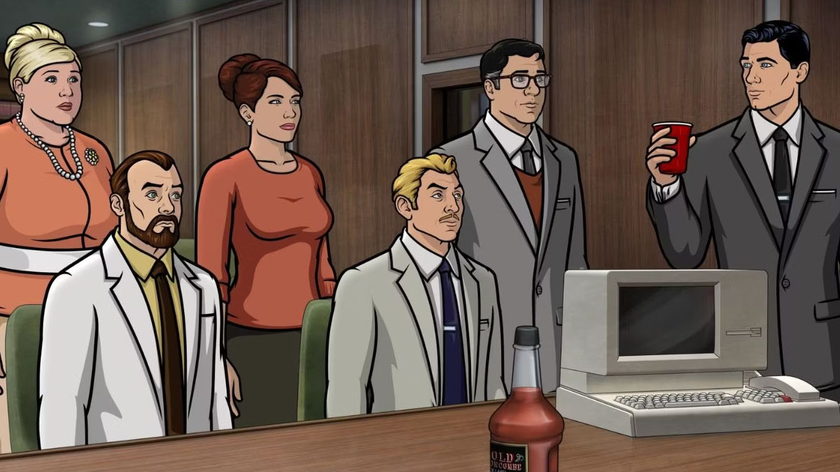 The cast of Archer.