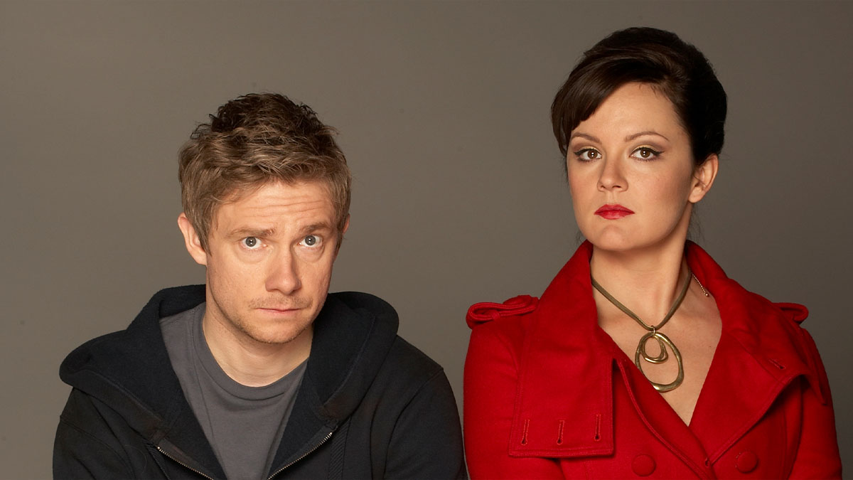 Martin Freeman et Rachael Stirling dans Boy Meets Girl.