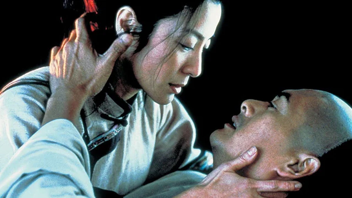 Michelle Yeoh e Chow Yun-fat em Tigre Agachado, Dragão Oculto.