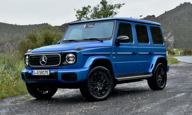 2025 Mercedes-Benz G580 from three quarter view.