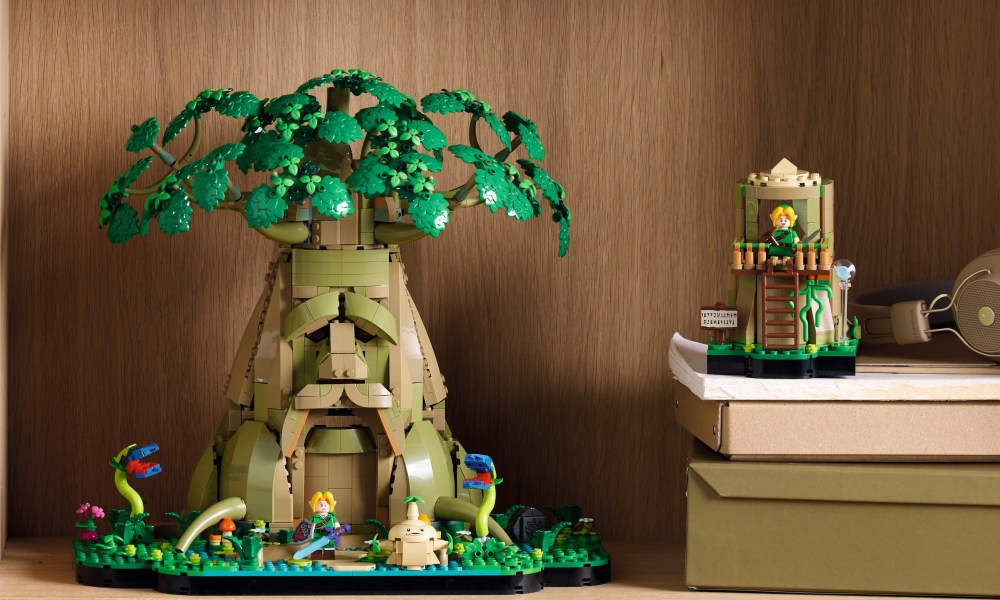 The Great Deku Tree Lego set.