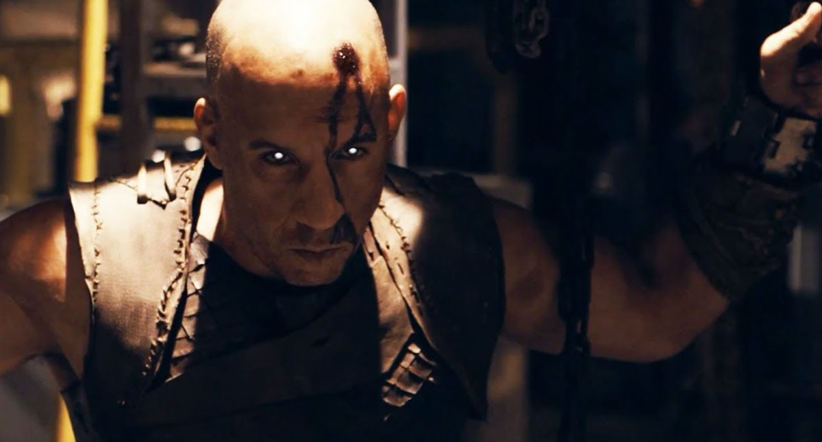 Vin Diesel in Riddick.