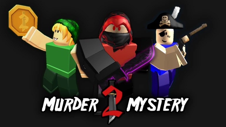 La page de titre du mystère du meurtre dans Roblox.