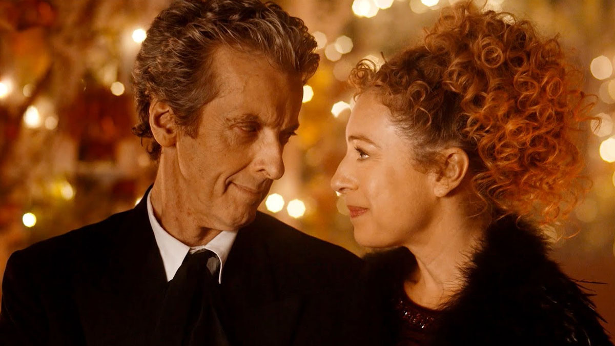 Peter Capaldi and Alex Kingston in Doctor Who.